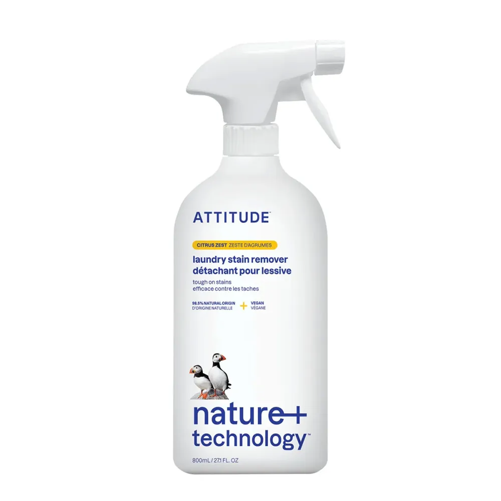 Quitamanchas ropa cítricos Attitude spray 800 ml con Aloe Vera