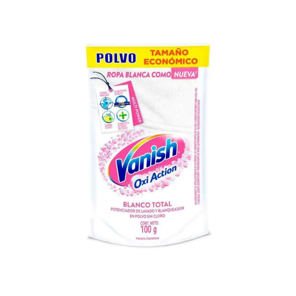 Vanish Quitamanchas Polvo Ropa Blanca 100 grs Pack Familiar