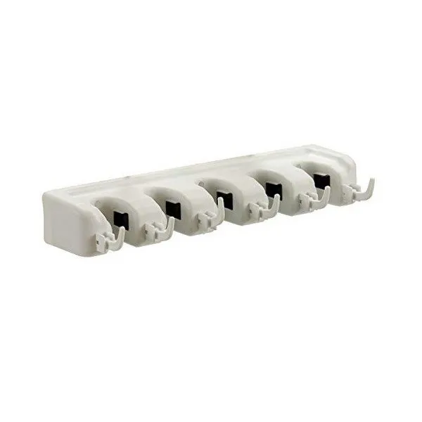 Giratorio Soporte para Escobas de Pared Plástico (9 x 6 x 40 cm)