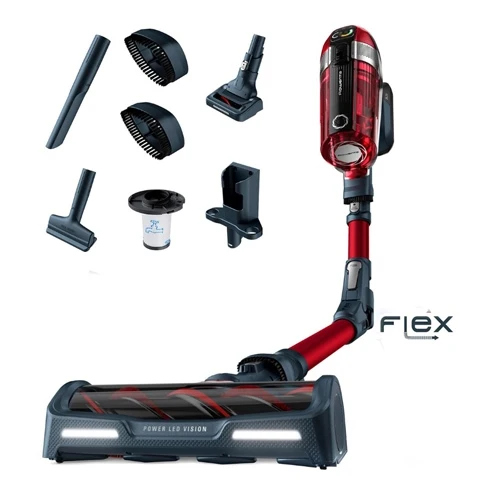 Microfibra Aspirador escoba 25.2V Rowenta Xforce Flex 11,5 RH9829WO 22W autonomí 45 min animal kit
