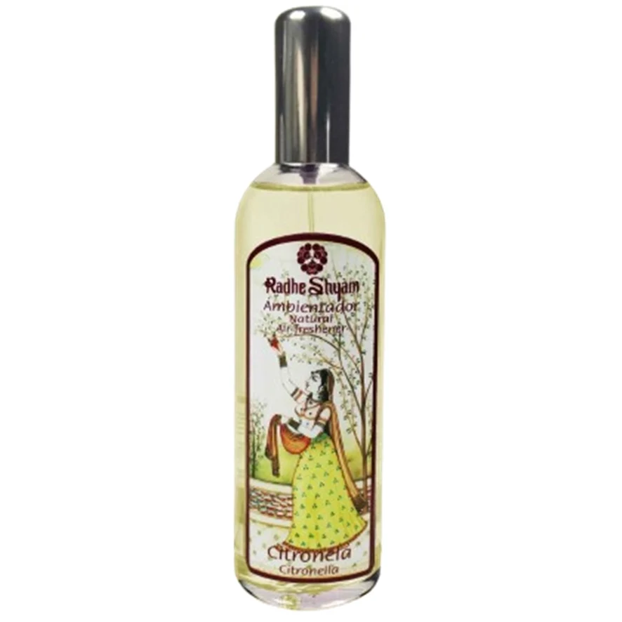 Ambientador Citronela Spray 100ml Radhe Shyam con Timer Automático