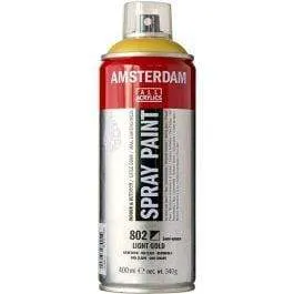 Amsterdam Pintura acrilica en Spray 400ml 802 oro nítido