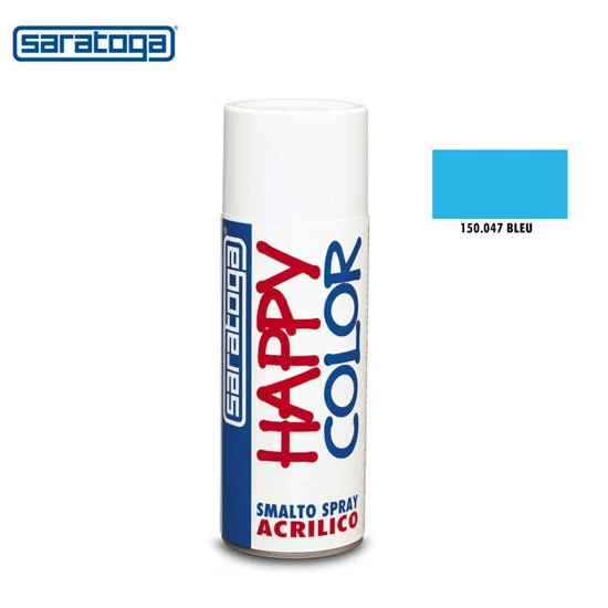 Peinture Spray BLEU 400ml Happy Color - Saratoga