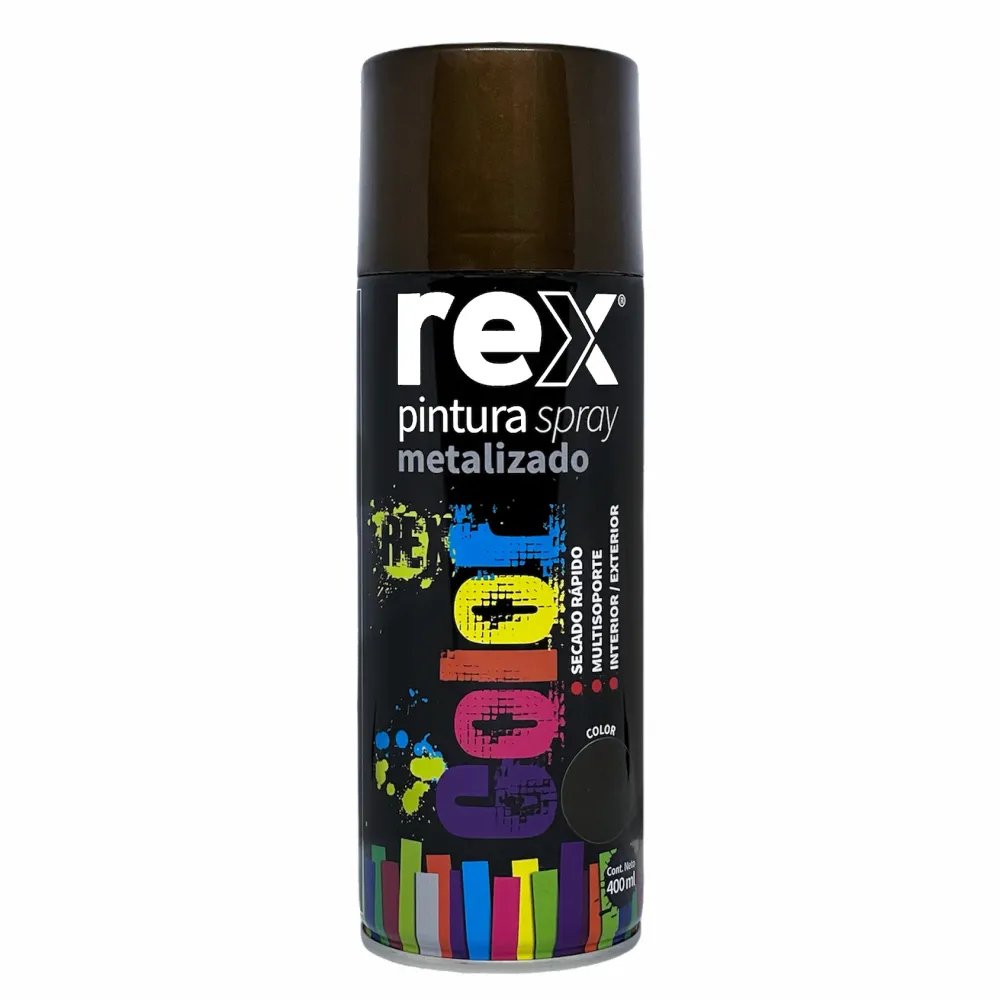 Pintura Spray Metalizado Bronce 400 ML en Presentación de 3 Unidades