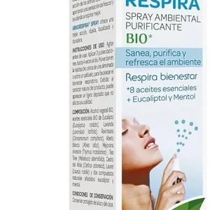 Spray Ambiental, con Aceites Esenciales de Eucalipto y Mentol