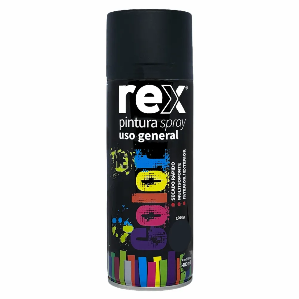 Ecológico Premium Pintura Spray Uso General Negro Mate 400 ML