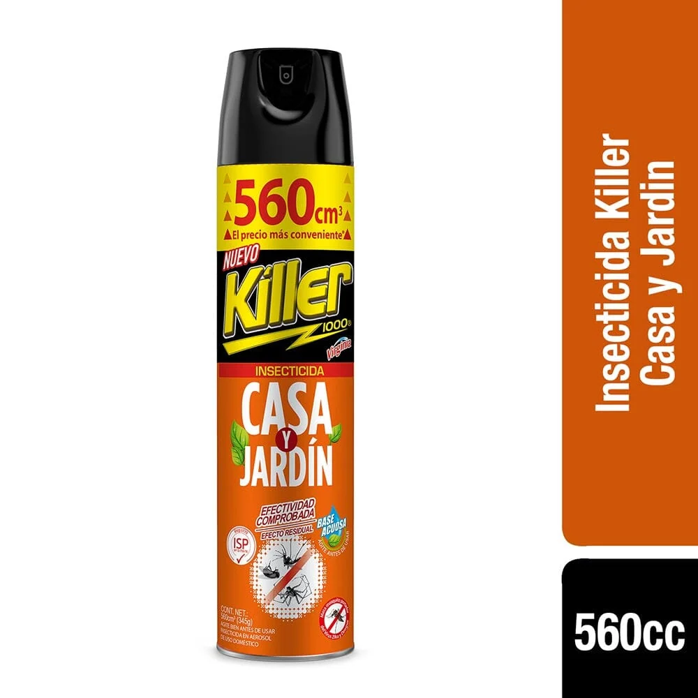 Profesional Certificado Insecticida Casa Y Jardín Spray 560 Cc