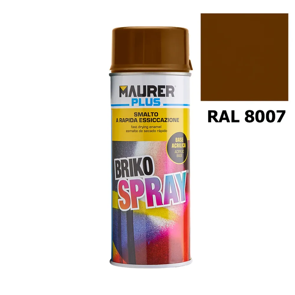 Spray Pintura Marron Ciervo 400ml en Botella Recargable