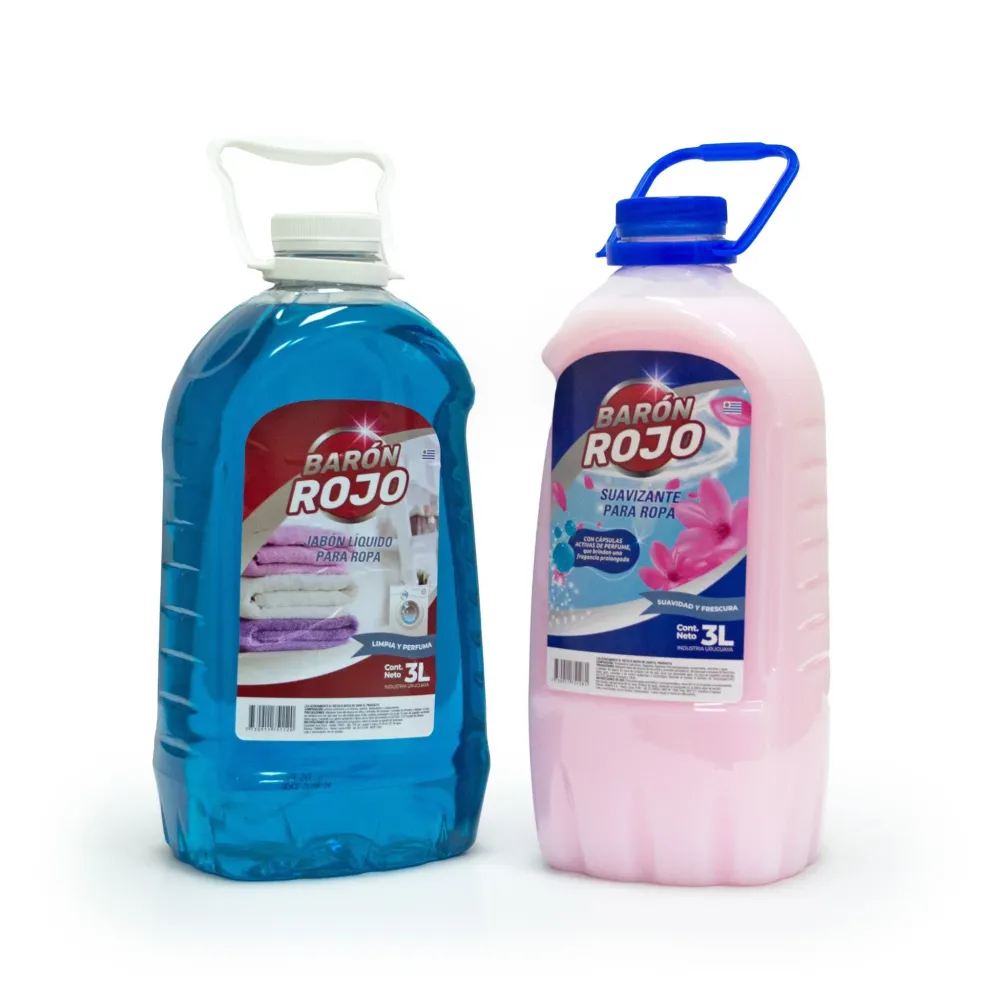 Jabón Líquido Para Ropa 3L + Suavizante 2L Apto para Lavado en Frío