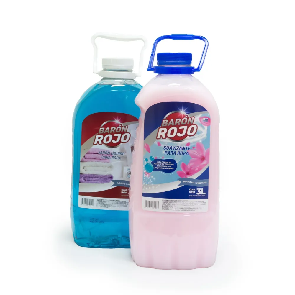 Jabón Líquido Para Ropa 3L + Suavizante 2L Apto para Lavado en Frío