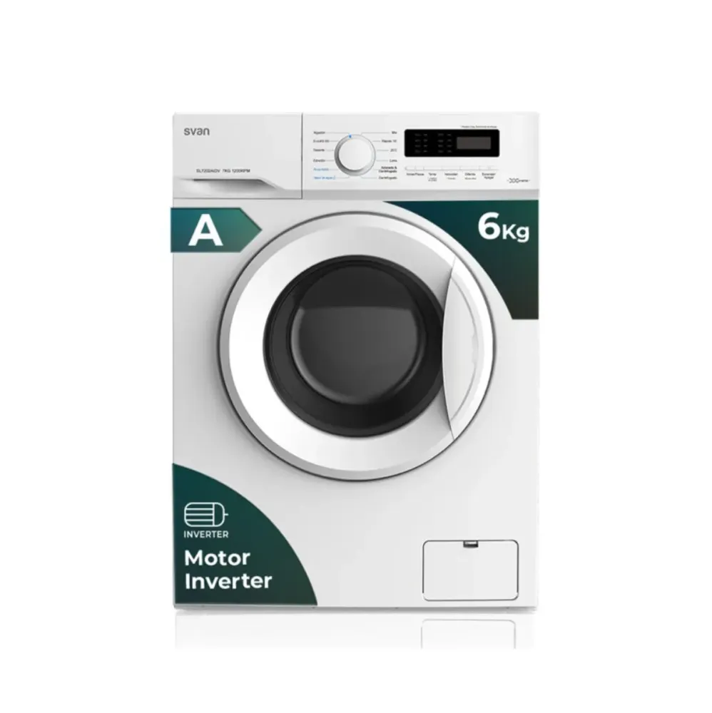 Lavadora carga frontal Svan SL6002AIDV 6kg 1000 rpm 12 programas blanco 59,5 cm