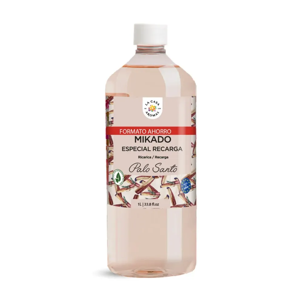 Mikado Ambientador Recambio Palo Santo 1 Litro para Recarga y Reposición 2D-07-B