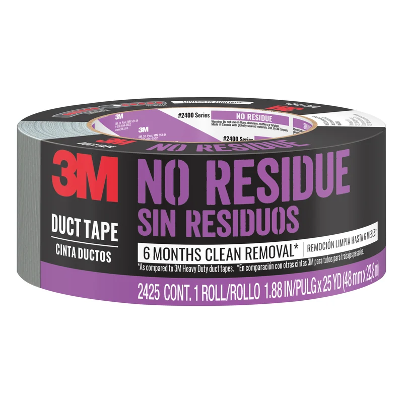Cinta adhesiva 3M gris oscuro, resistente los rayos UV, impermeable, para interiores y exteriores, 1,88 pulgadas de ancho...