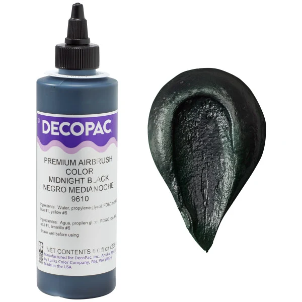 DecoPac Premium Aerógrafo Color Negro Medianoche A Birthday Place