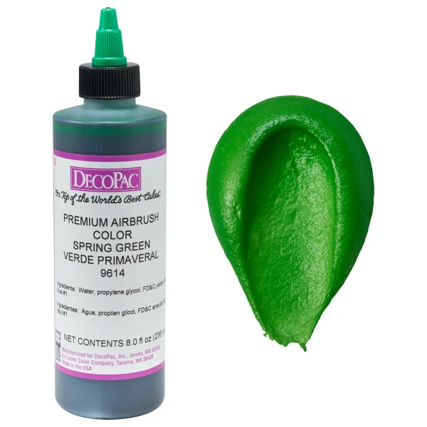 DecoPac Premium Aerógrafo Color Verde Primavera A Birthday Place