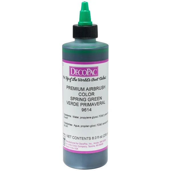 DecoPac Premium Aerógrafo Color Verde Primavera A Birthday Place