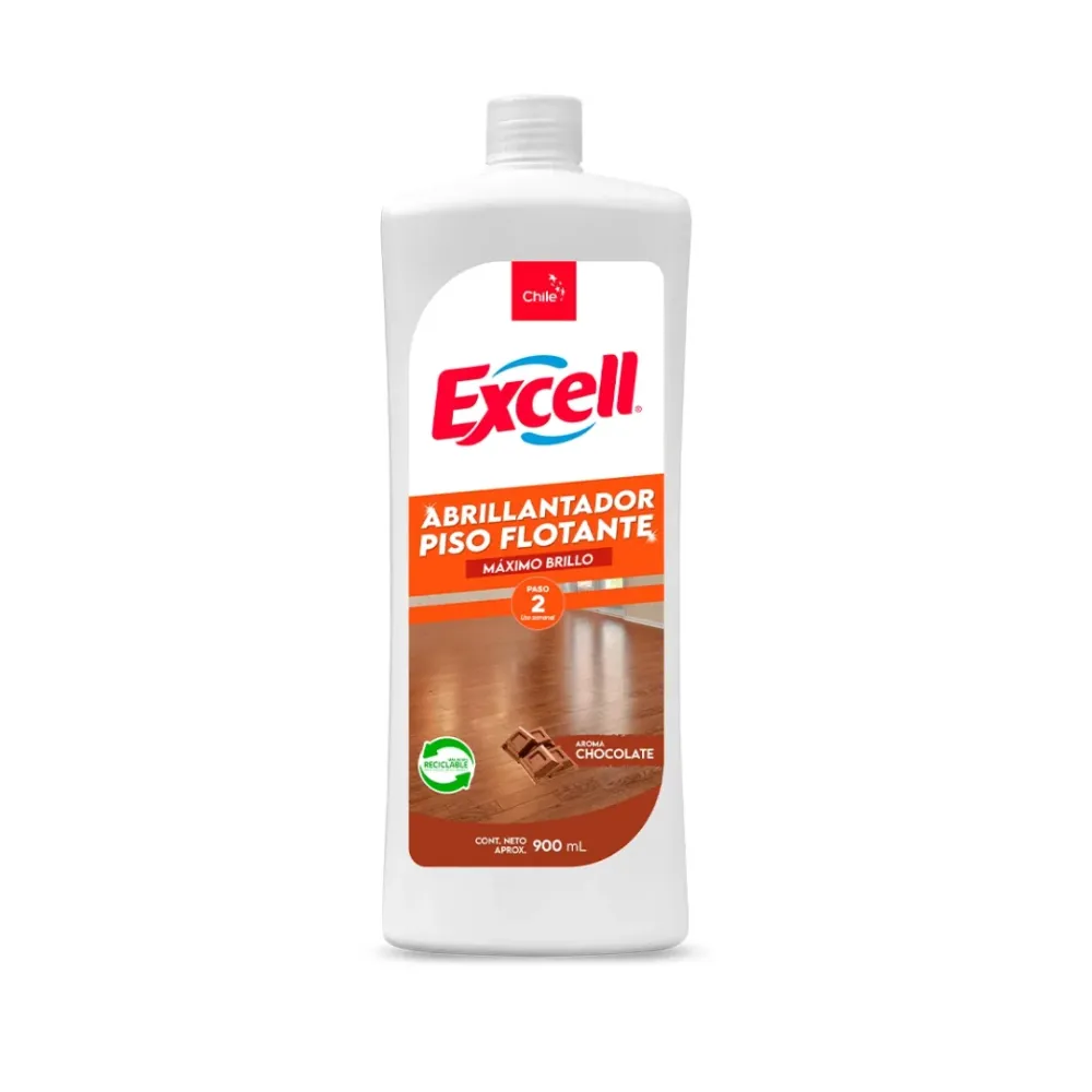 Abrillantador Piso Flotante Chocolate Excell, 900cc