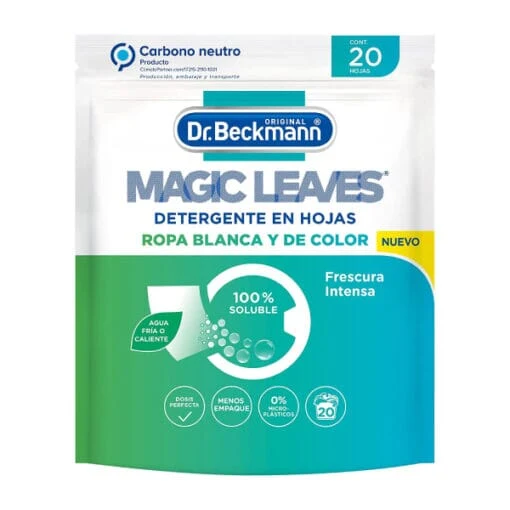 Detergente en Hojas Magic Leaves Frescura Intensa Dr Beckmann 20 Un Agrocom
