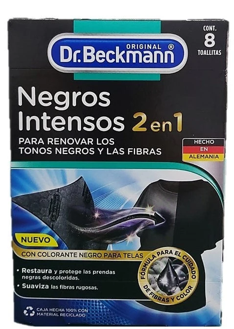 Toallitas Activas Negros Intensos Dr Beckmann 8 Un Agrocom