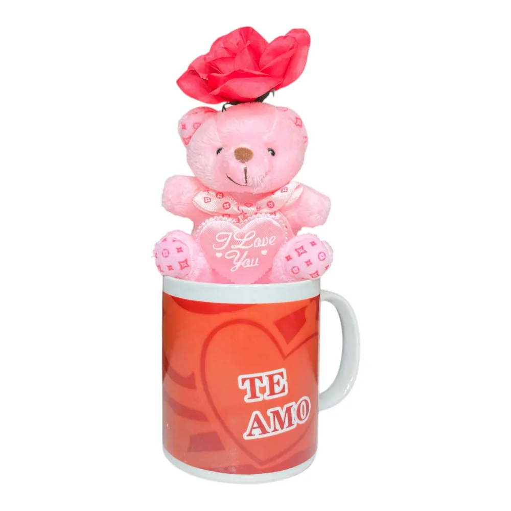 Ahorrador de Taza + osito rosa