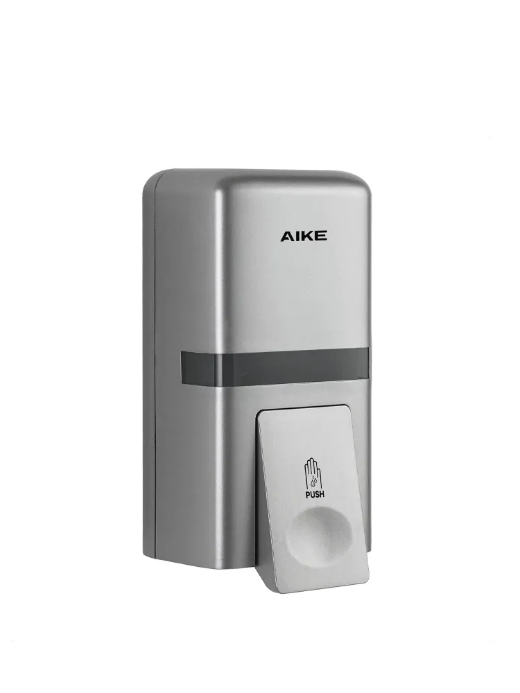 AIKE Dispensador de jabón de acero inoxidable de 37 onzas líquidas con bomba de latón antifugas, AK1003 Silver