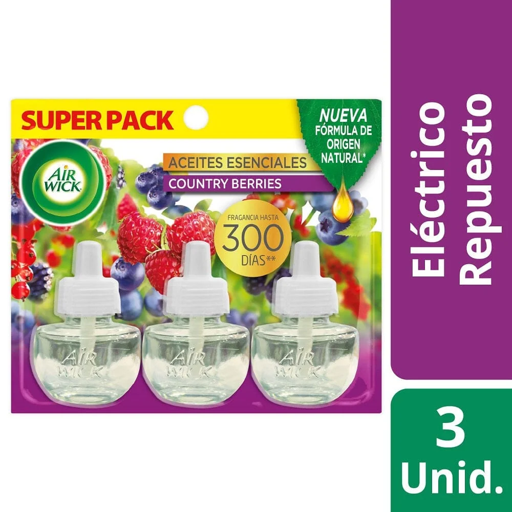 Desodorante Ambiental Eléctrico Berries 3 Un AIRWICK