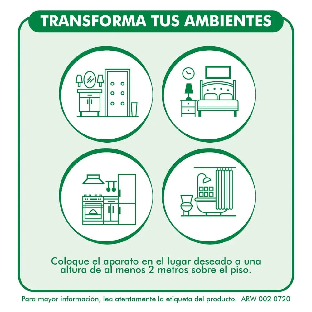 Desodorante Ambiental Eléctrico Repuesto Automático Vainilla 5 Un AIRWICK