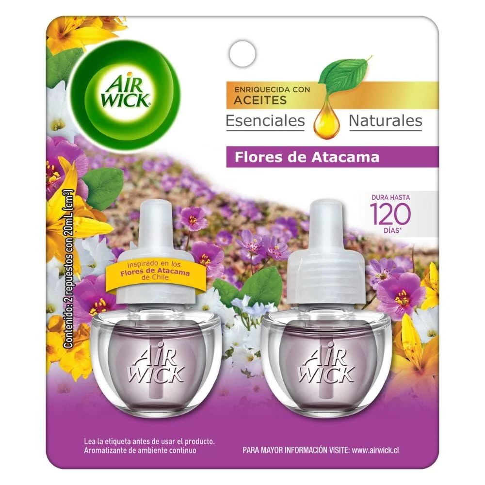 Desodorante Ambiental Eléctrico Repuesto Flores Atacama 2 X 20 ml AIRWICK