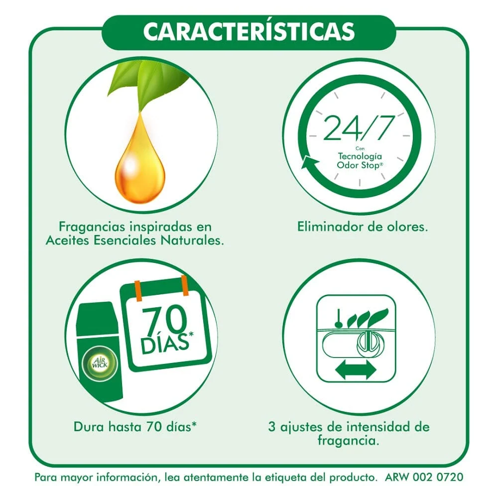 Desodorante Ambiental Repuesto Aparato Automático Vainilla 250 Ml AIRWICK