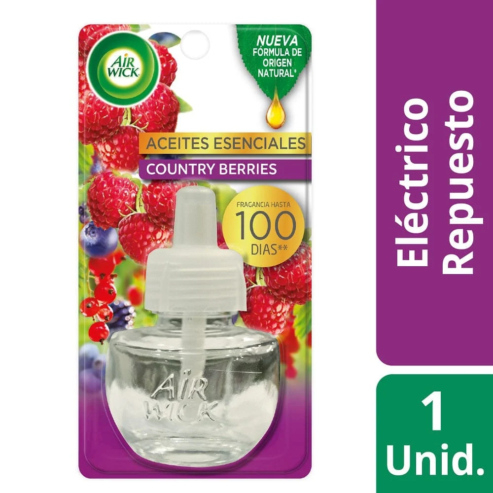 Repuesto Desodorante Ambiental Eléctrico Berries 21 Ml 2 Unidades AIRWICK