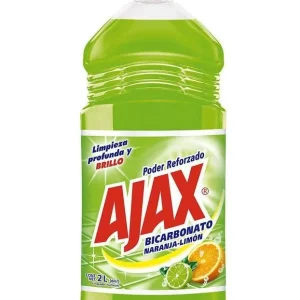 Limpiador Ajax 2000 ml Bicarbonato Naranja-Limon