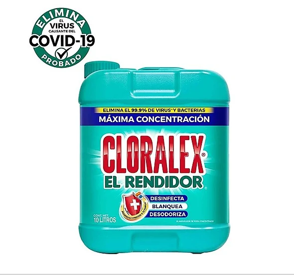 Blanqueador Líquido Cloralex El Rendidor 10 L - ZK Alen