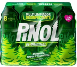 Multilimpiador Desinfectante Pinol El Original 8 Pzas de 1 L - ZK Alen