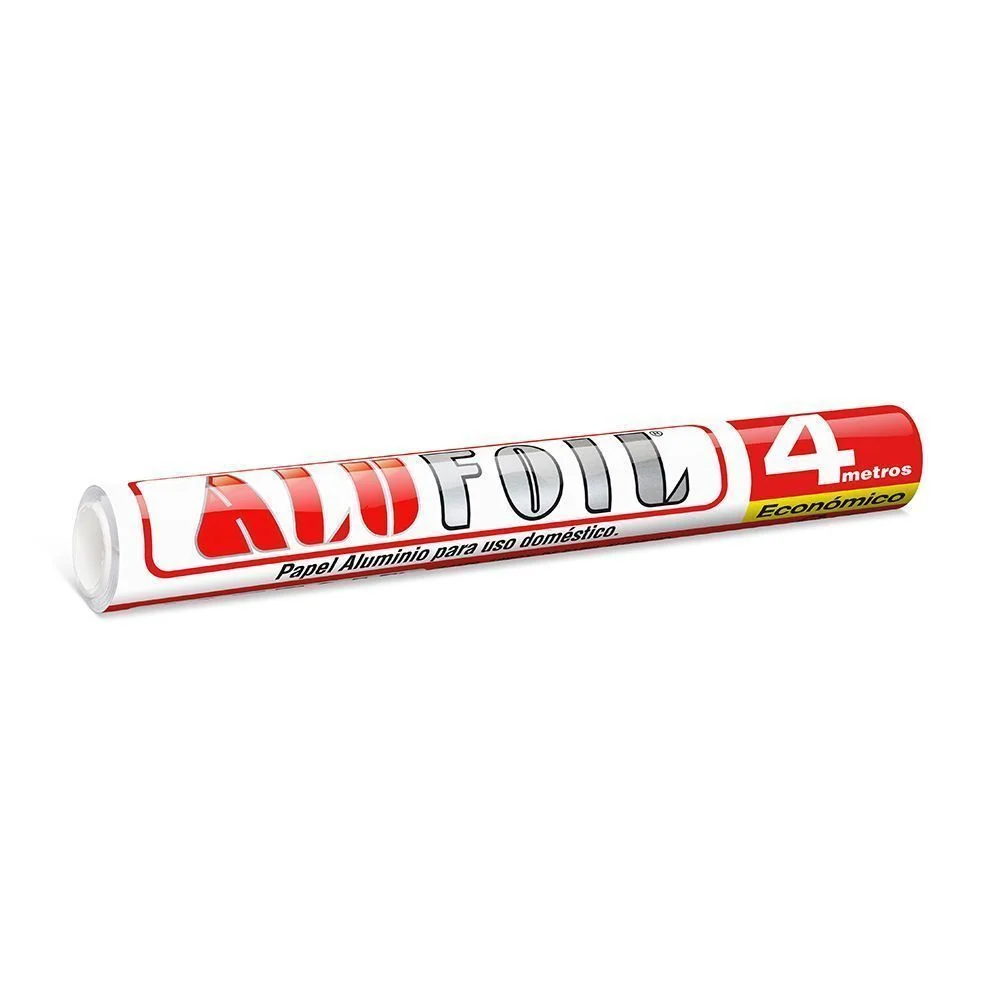 Papel Alusafoil Super Económico 4 Mt ALUFOIL