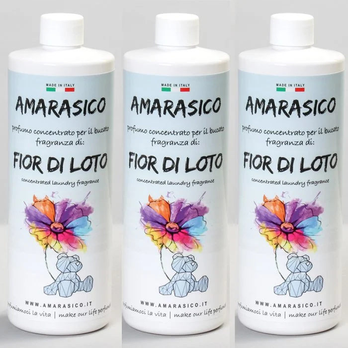 Esencia para la colada Amarasico Flor de Loto 500 ml - Paquete de 3