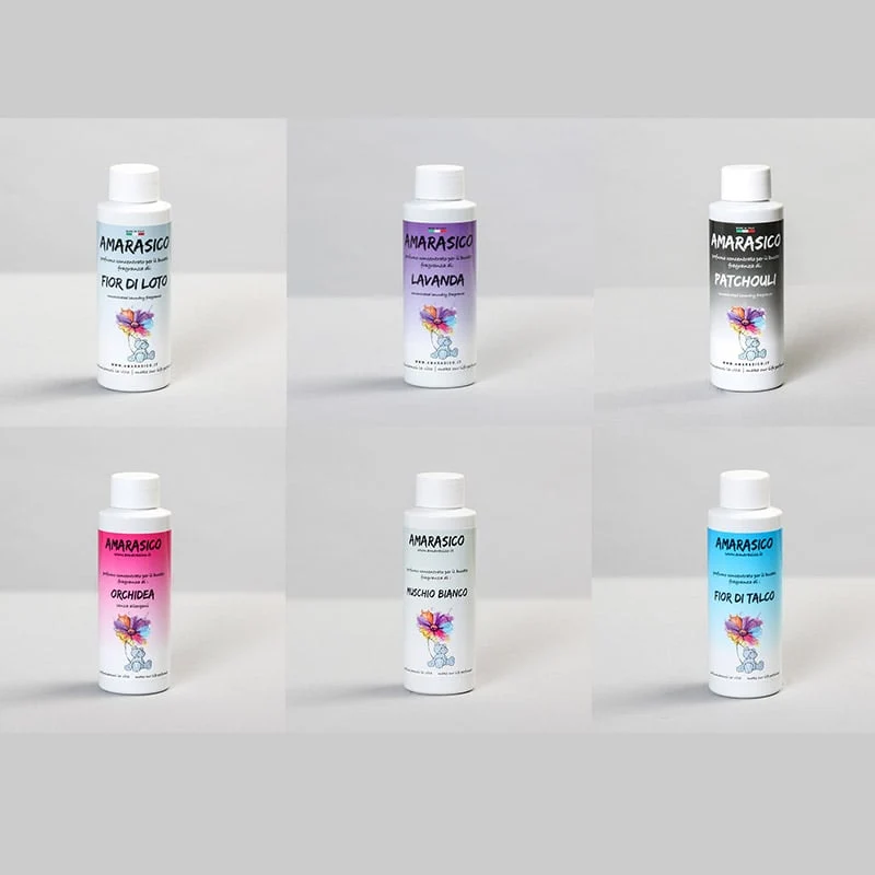 Kit de esencias para ropa Amarasico Pruébame 1 (6 fragancias de 100 ml)