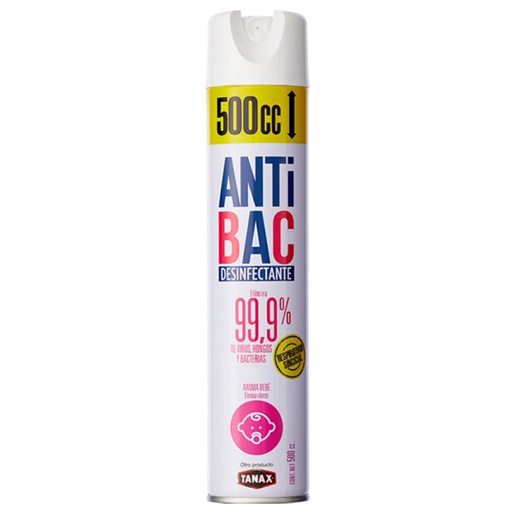 Desinfectante Ambiental Aerosol Bebé 500 Ml ANTIBAC