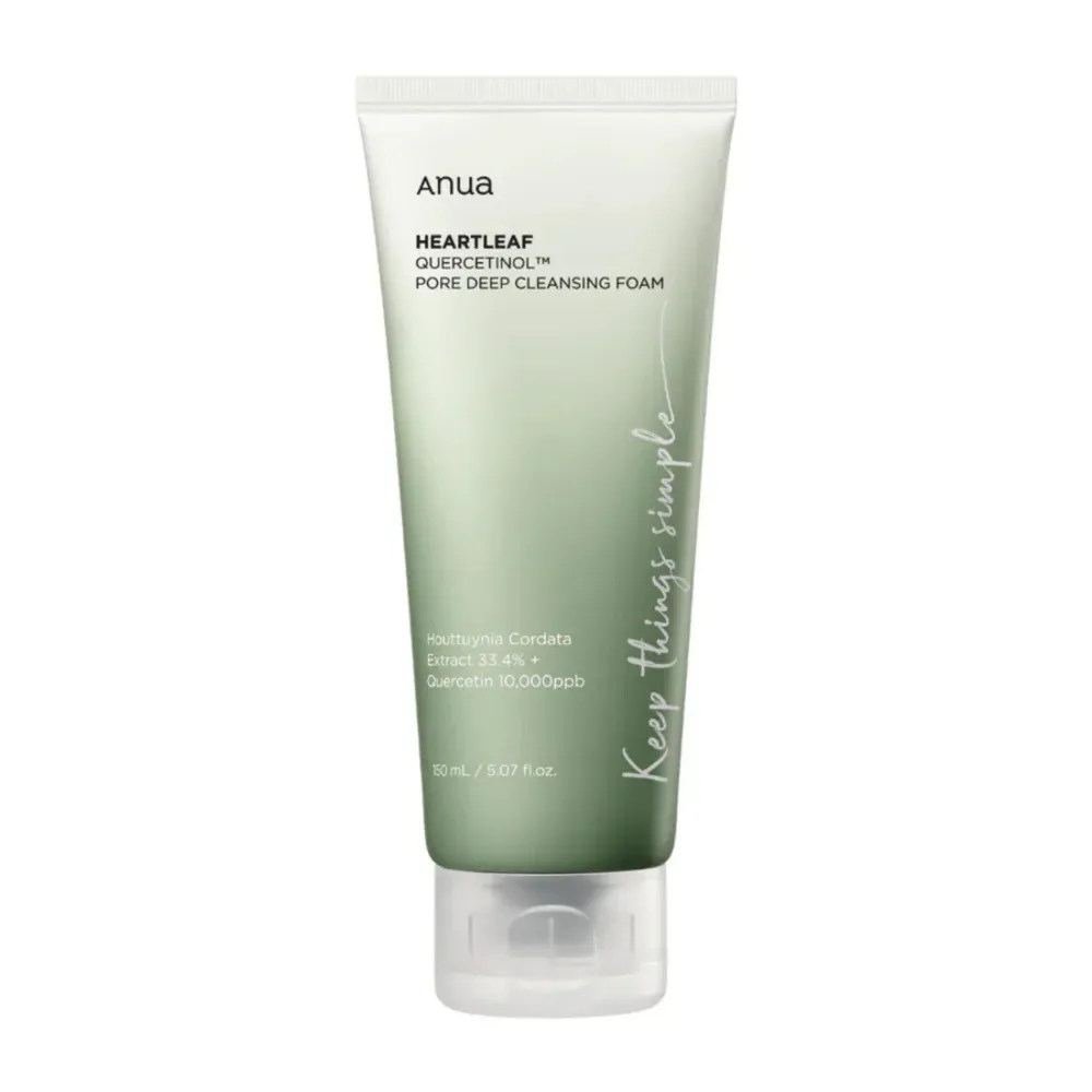 LIMPIADOR HEARTLEAF QUERCETINOL PORE DEEP CLEANSING FOAM ANUA