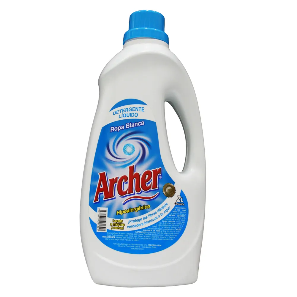 Detergente Líquido Archer Ropa Blanca X 2 L