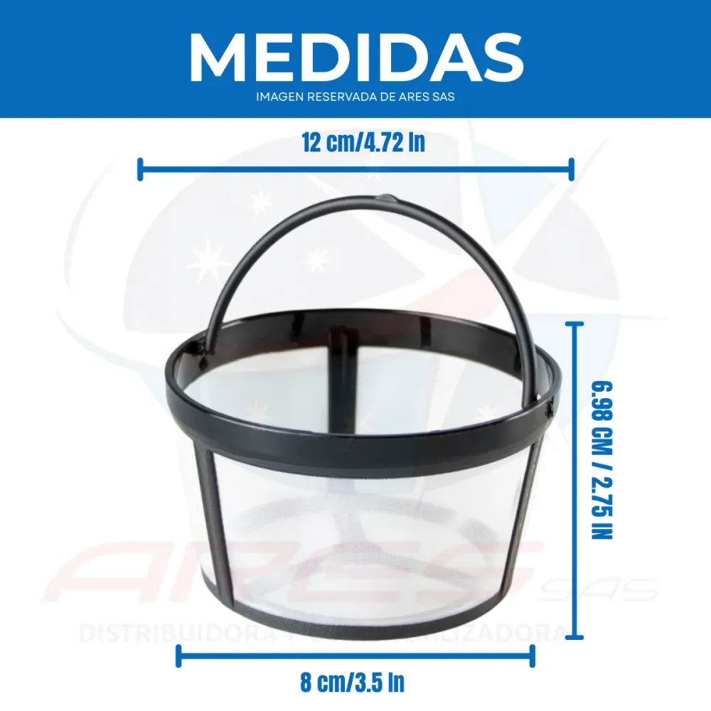 Filtro de cafetera 10-12 Tazas Diversas marcas ARES SAS