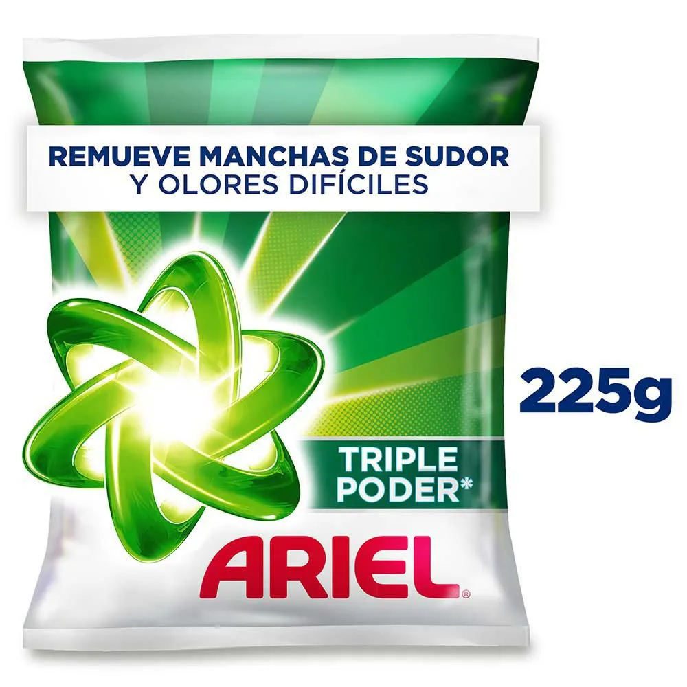 Detergente Ariel 225 gr Original Triple Poder
