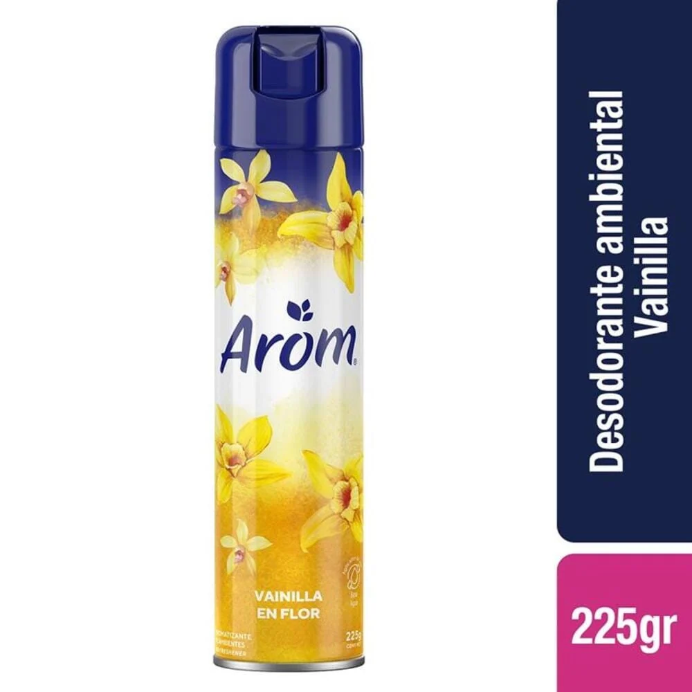 Desodorante Ambiental Aerosol Vainilla 225 Gr AROM