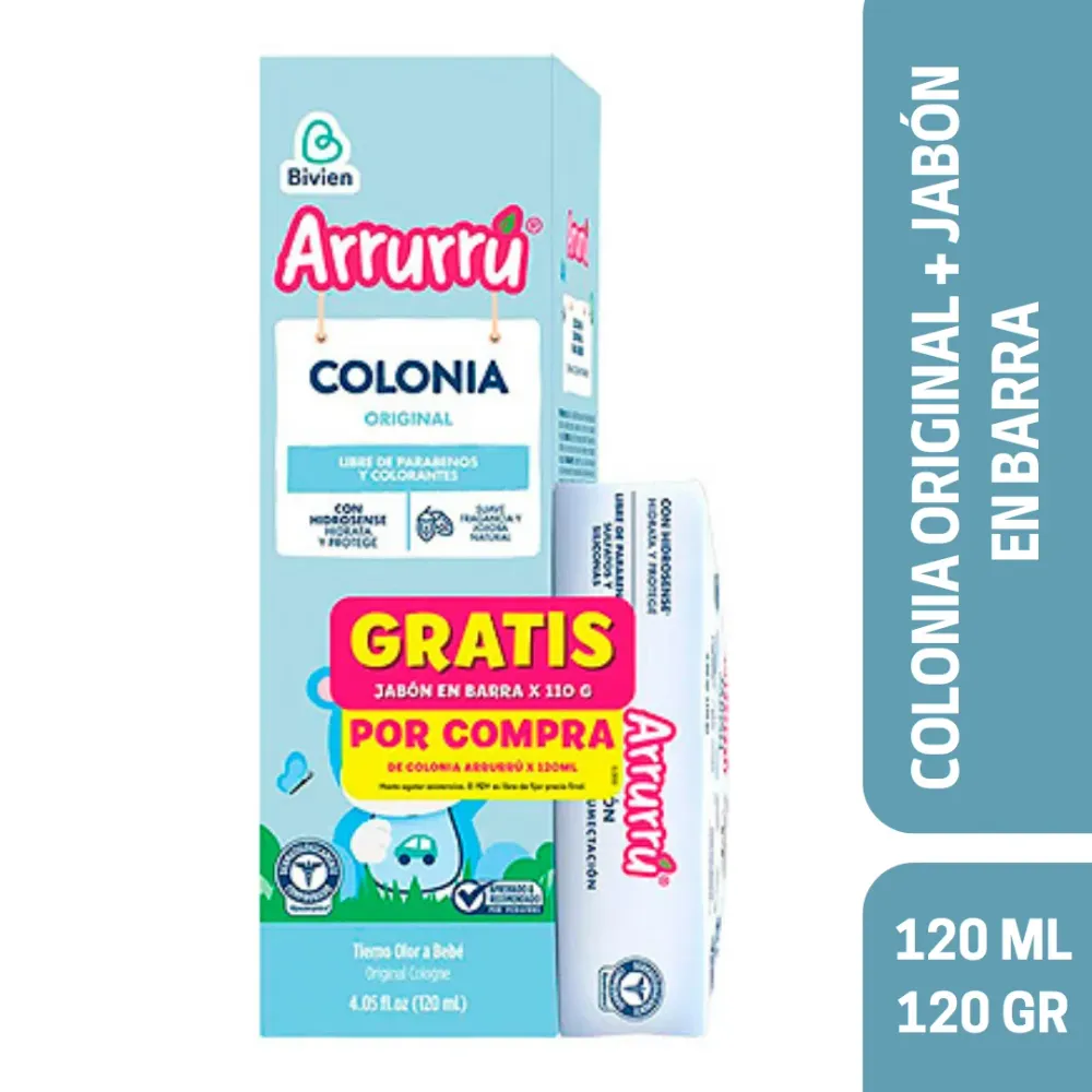 COLONIA AZUL X120+JABON AAB312 ARRURRÚ Arrurru