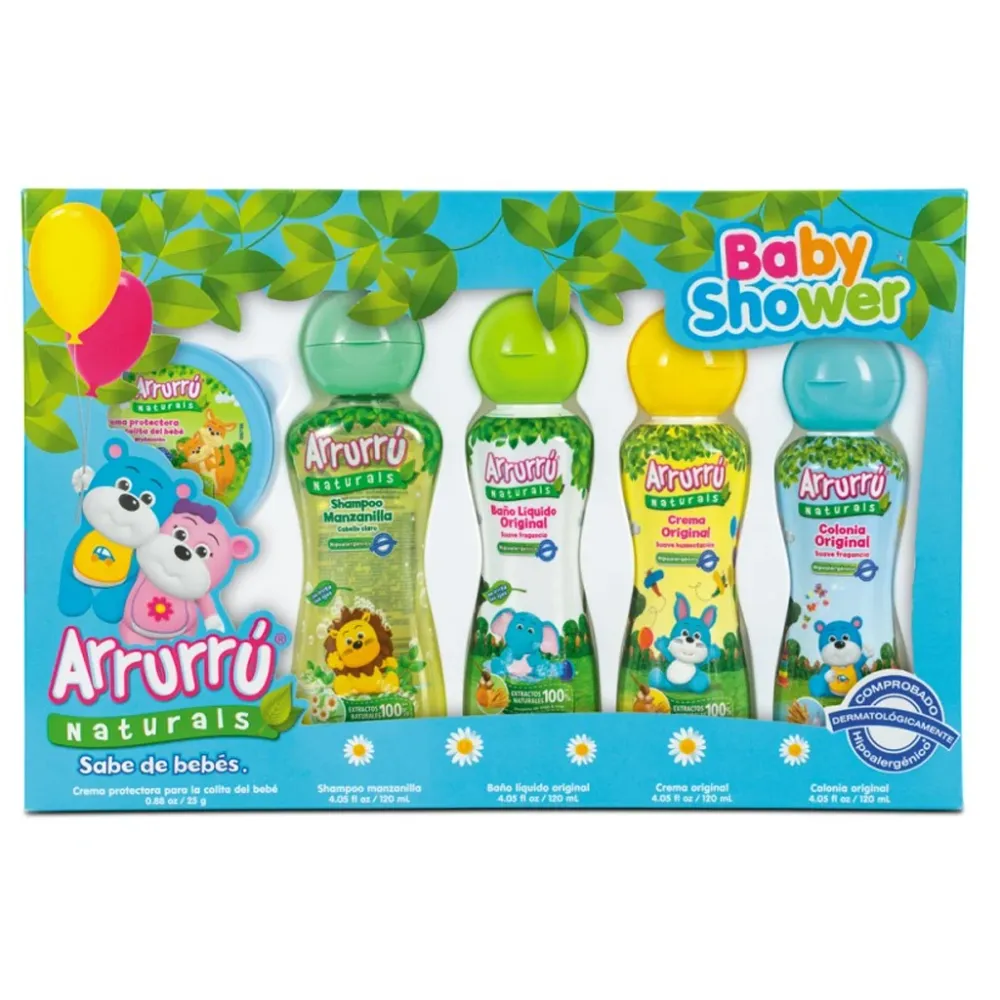 Estuche Baby Shower Azul Arrurru