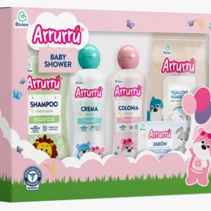 ESTUCHE BABY SHOWER ROSA AAB270 ARRURRU