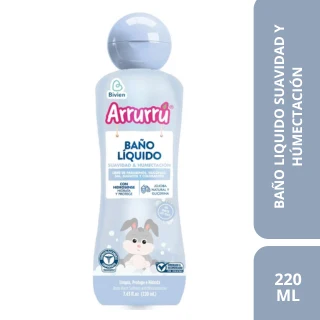 BAÑO LIQUIDO SUAVIDAD Y HUMECTACIÓN X220ML 100232 ARRURRÚ ARRURU