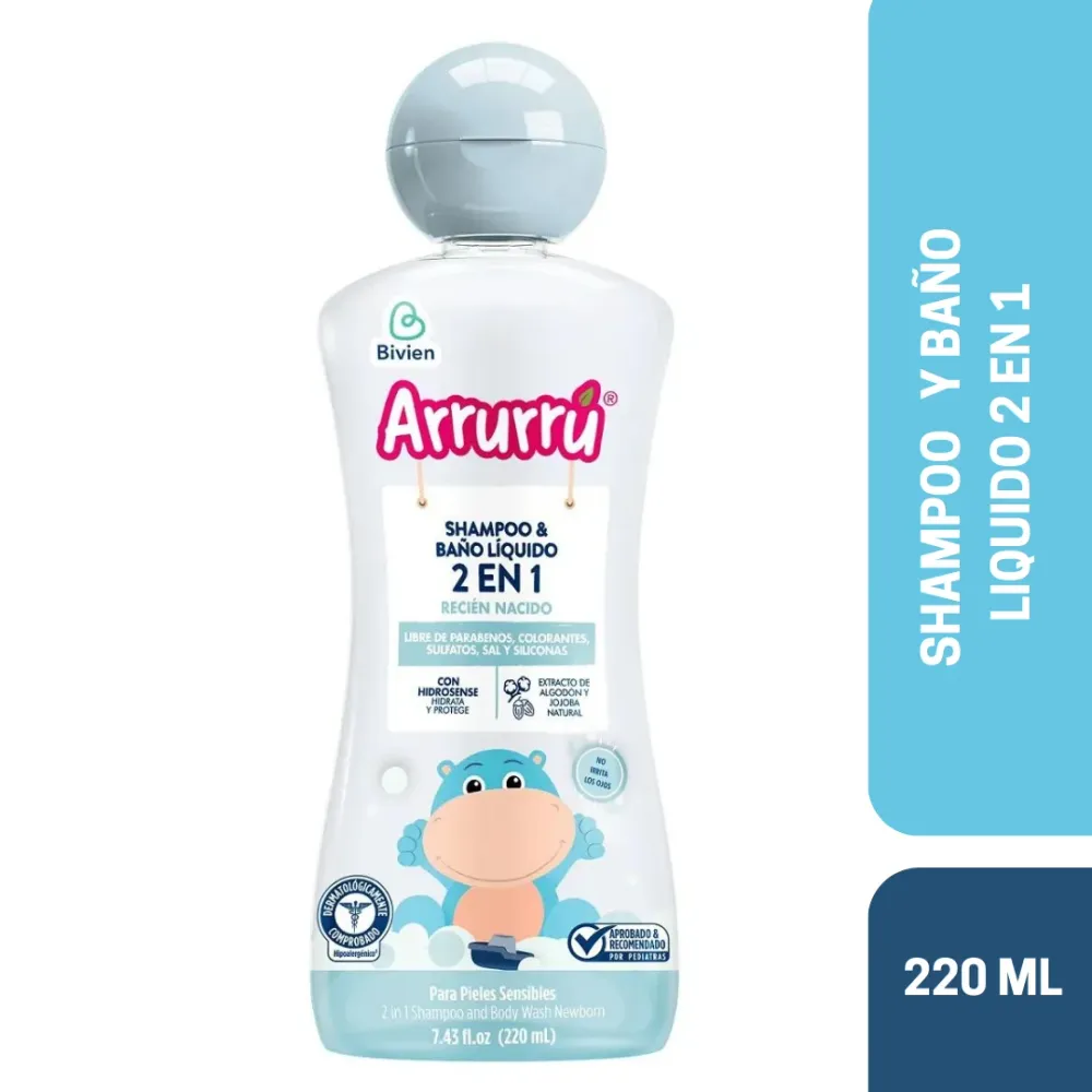 SHAMPOO Y BAÑO 2EN1 RECIÉN NACIDO X220 AAB200 ARRURÚ ARRURU
