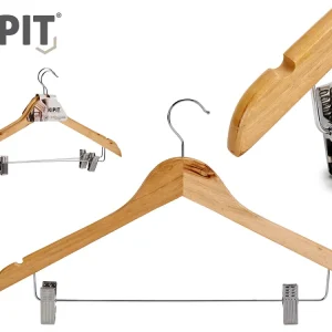 SET 2 PERCHAS MADERA CON PINZA METAL ARTEREGAL