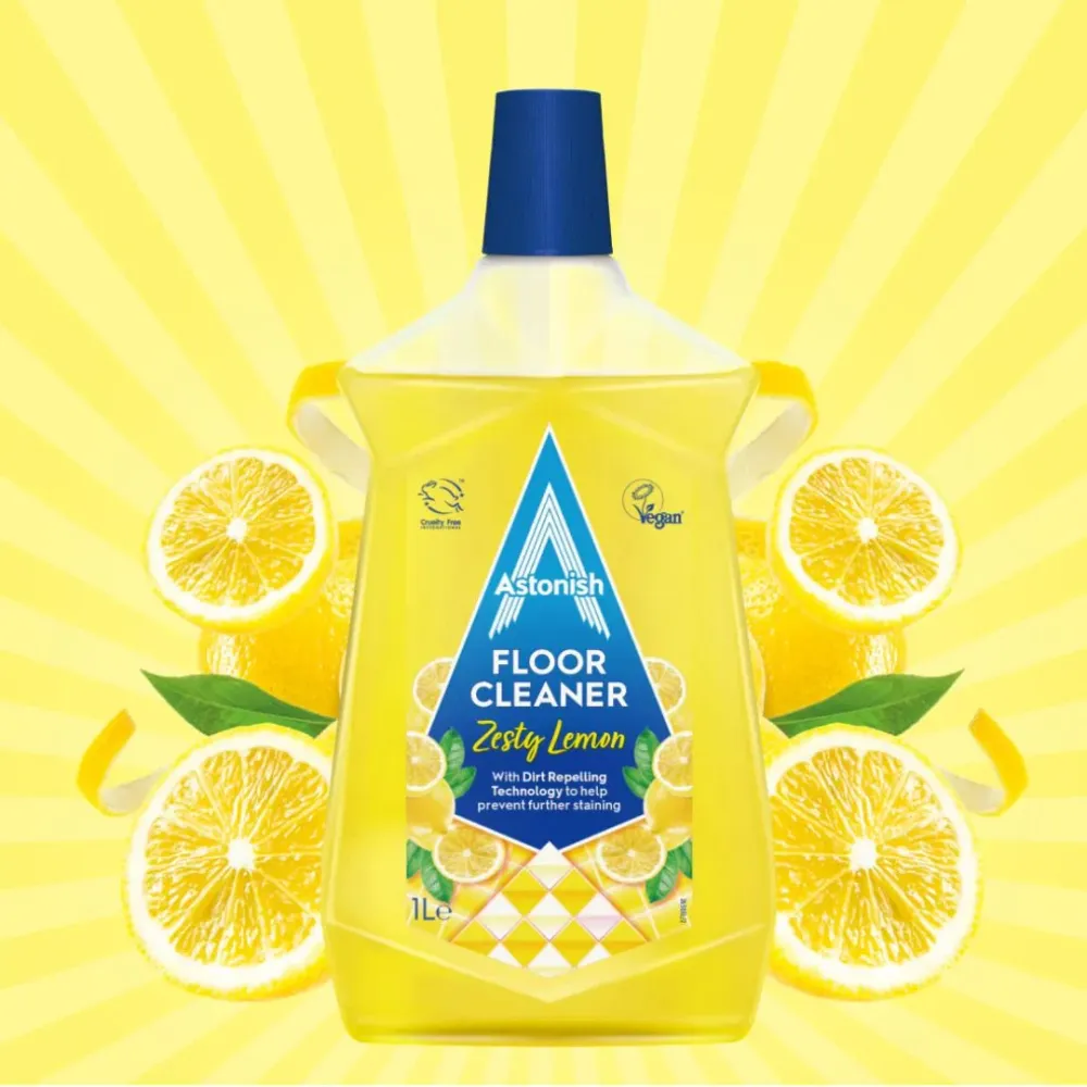 Limpiador de Pisos Diluible Zesty Lemon Astonish 1 Lt