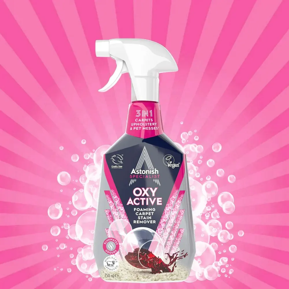 Limpiador Quitamanchas 3 en 1 Oxy Active Astonish 750 ml